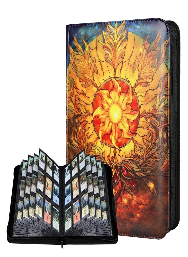 Katomula 360 Pockets Card Binder, MTG Card Binder, Double Sided Card Collection Album Folder with 20 Pages, Side-Loading Card Holder for MTG, TCG, Trading Card, Sports Cards-Plains - Image 1